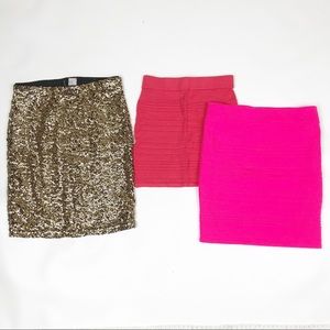 Divided & Charlotte Russe skirt lot